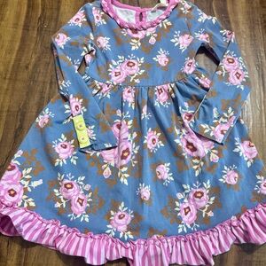 Floral Blue and Pink MJ  Dress